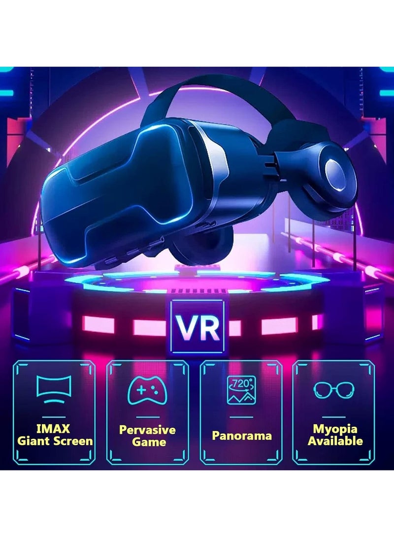 VR Headset – 3D Virtual Reality Glasses for iPhone & Android, Adjustable Lightweight VR Box with Remote for Immersive 360° Gaming & Movie Entertainment - Image 2